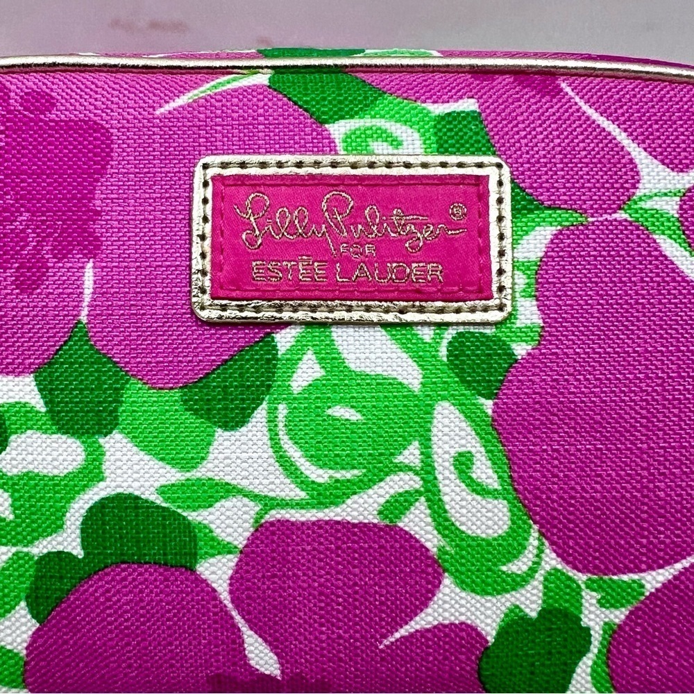 Lilly Pulitzer x Estée Lauder Floral Travel Makeup Toiletries Bag Clutch - Picture 2 of 6